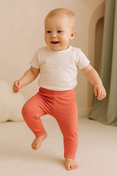 Chicsy Baby لباس ضيق من القماش العضوي بلون سادة للجنسين للربيع والصيف من 3 إل...