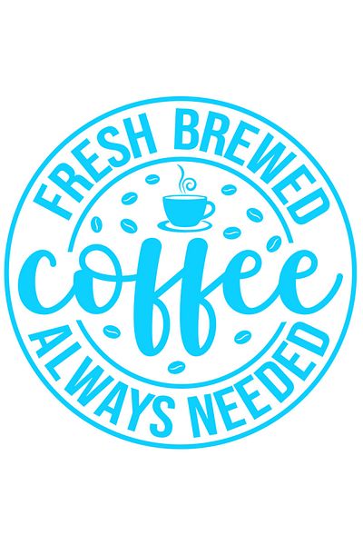 StoryGift Romania Sticker Exterior cu textul "Cafeaua proaspata preparata e mereu esentiala" , Vinyl Albastr