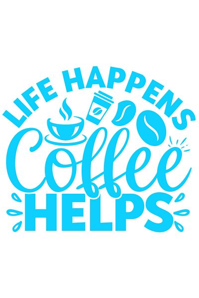 StoryGift Romania Sticker Autocolant 30CM Exterior pentru cei care considera ca o cafea ii ajuta in viata de zi