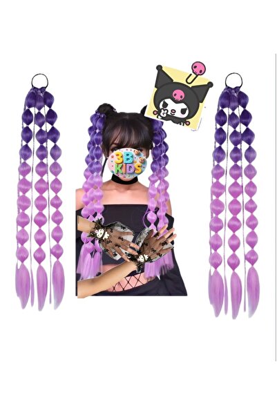 3b kids kuromi ışıklıkostüm saçeldiventopuklu ayakkabıseti(ayakkabı numarasını mesaj yazınız 26-36 arasıdır)