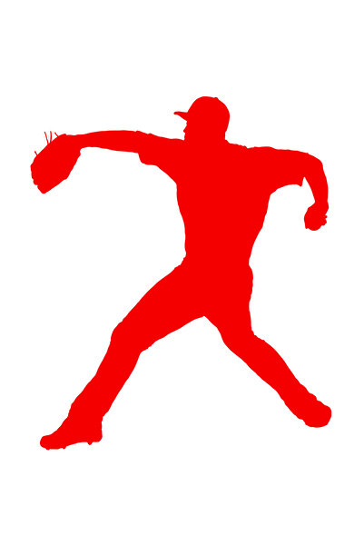 StoryGift Romania Sticker Eticheta 50CM Exterior cu un jucator de baseball ca...