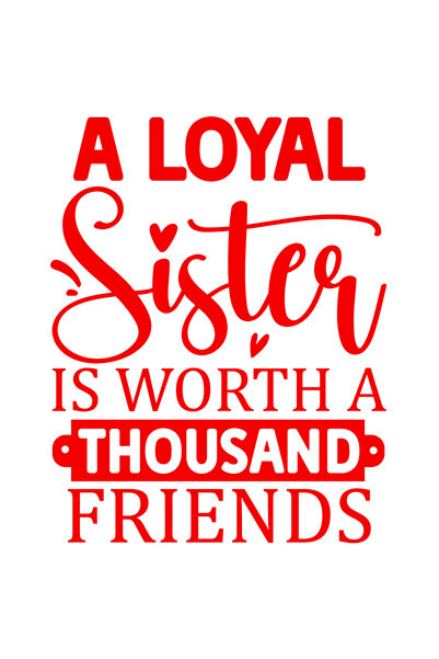 StoryGift Romania Sticker Autocolant 70CM Exterior cu mesajul "O sora loiala ...