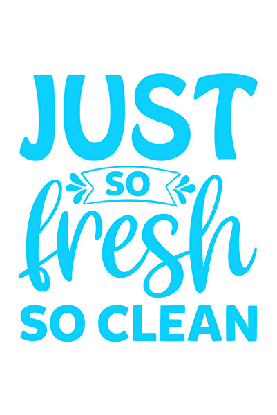 StoryGift Romania Sticker Autocolant 70CM Exterior cu mesajul "Just so fresh,...