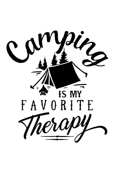 StoryGift Romania Sticker Eticheta 40CM Exterior cu mesajul "Camping is my fa...