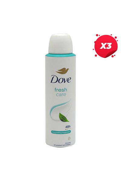 Dove X3 - DOVE ANTIPERSPIRANT DEO 150ML FRESH CARE