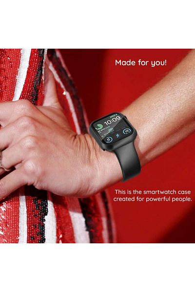 SKYDDAR INNOVATION 360° Ultra-Thin Anti-Shock Protective Case for Huawei Watch 3 Pro, Full Screen - Black