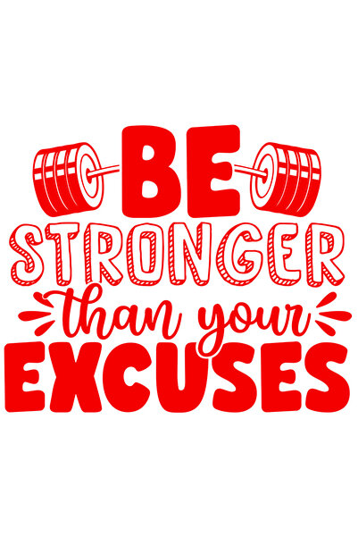 StoryGift Romania Sticker Exterior cu o haltera si mesajul "Fii mai puternic ...