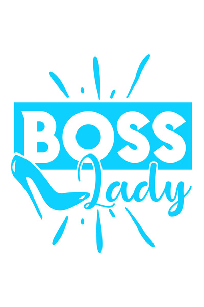 StoryGift Romania Sticker Exterior cu textul in engleza "Boss lady" - doamna sefa pantof bogata afacere , Vi