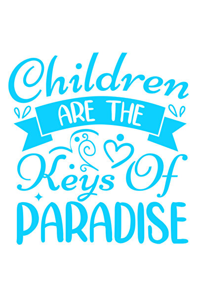 StoryGift Romania Sticker Eticheta 40CM Exterior cu textul "Copiii sunt cheil...