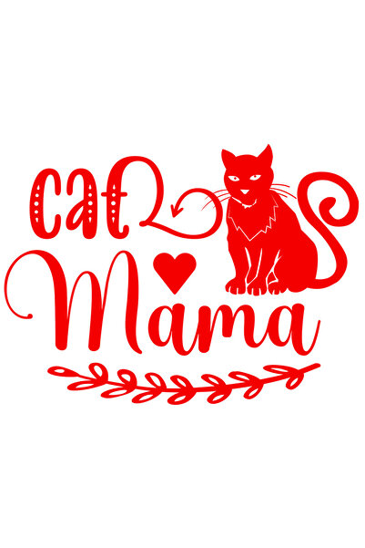 StoryGift Romania Sticker Eticheta 40CM Exterior cu o pisicuta si inimioara c...