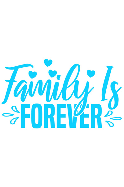 StoryGift Romania Sticker Eticheta 40CM Exterior cu textul in engleza "Family...