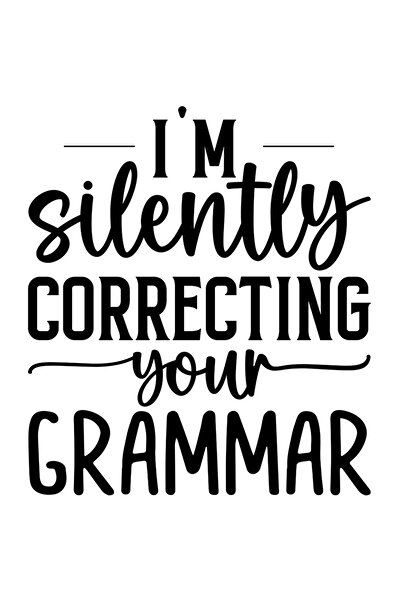 StoryGift Romania Sticker Autocolant 70CM Exterior cu textul "Iti corectez in tacere gramatica" , Vinyl Negru, 70 cm