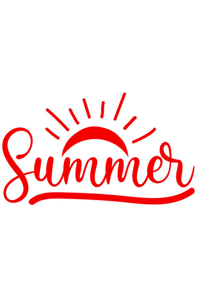 StoryGift Romania Sticker Exterior cu soarele pentru cei care iubesc vara - anotimpul calduros , Vinyl Rosu,