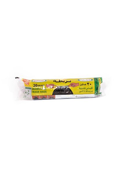 Generic اكياس نفايات بربطة 30 جالون 10كيس