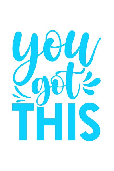 StoryGift Romania Sticker Autocolant 70CM Exterior cu un mesaj incurajator in engleza "You got this" - te descur