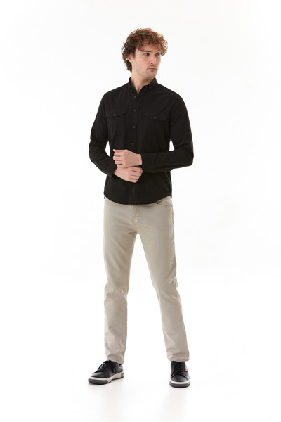 Fulla Moda Basic Double Pocket Shirt
