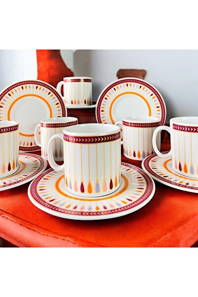 qtahya homes queen of kütahya Lavafine Fincan Takımı 12 Parça 6 Kişilik