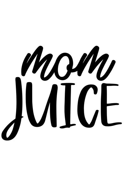 StoryGift Romania Sticker Autocolant 70CM Exterior pentru mame cu mesajul "Mom juice" - sucul mamei , Vinyl Negr