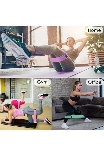 MACVI Set 3 Benzi Elastice Macvi® Multicolor ,Rezistenta Usoara, Medie si Greu, Fitness, Yoga, Crossfit