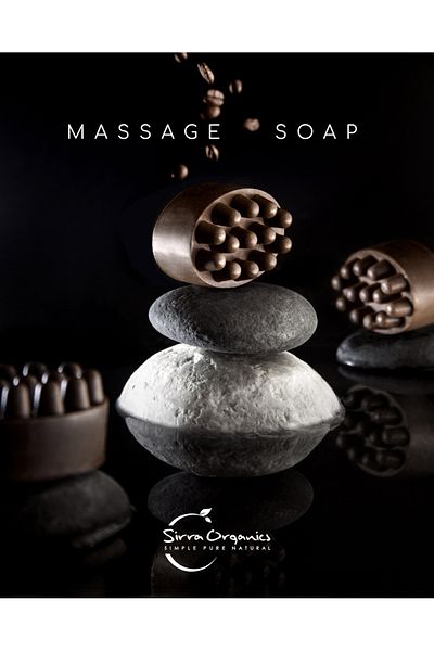 Sirra Organics Sirra Organics massage soap, handmade, 120g