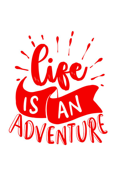 StoryGift Romania Sticker Eticheta 40CM Exterior cu mesajul in engleza "Life ...