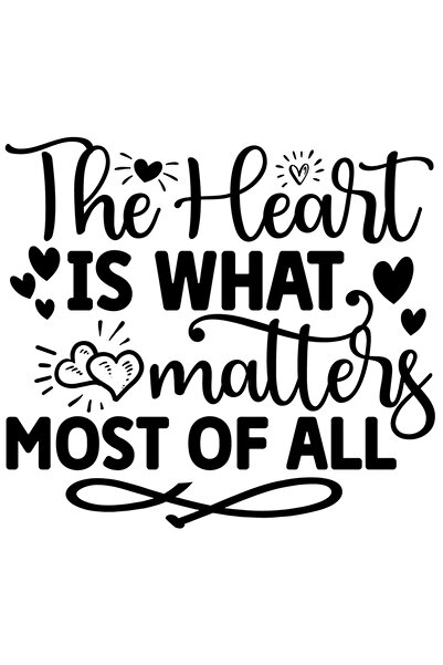 StoryGift Romania Sticker Eticheta 40CM Exterior cu inimioare si mesaj din ca...