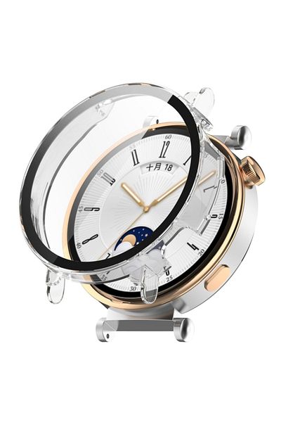 SKYDDAR INNOVATION 360° Ultra-thin Anti-shock Protective Case For Huawei Watch Gt 4 (41MM), Full Screen - Transparent