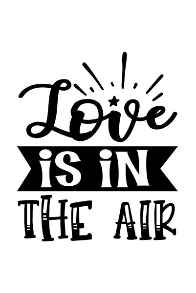 StoryGift Romania Sticker Adeziv 90CM Exterior cu textul "Love is in the air"...