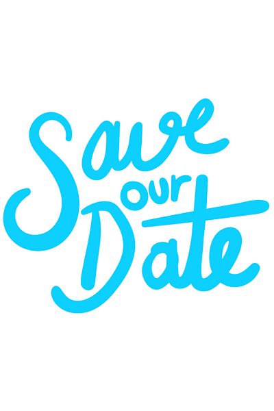 StoryGift Romania Sticker Autocolant 70CM Exterior cu mesajul in engleza "Save our date" - salveaza intalnirea n