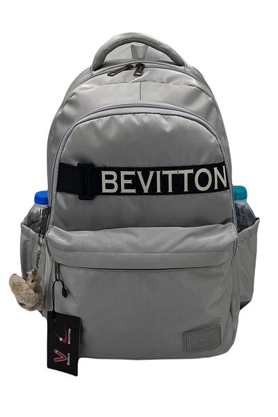 Bevitton Bvt-34200 Γκρι σχολική τσάντα Αδιάβροχο ύφασμα Unisex Σχολικό σακίδιο