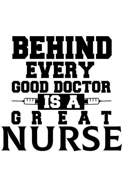 StoryGift Romania Sticker Eticheta 40CM Exterior cu mesajul "In spatele fiecarui doctor bun este o asistenta gro