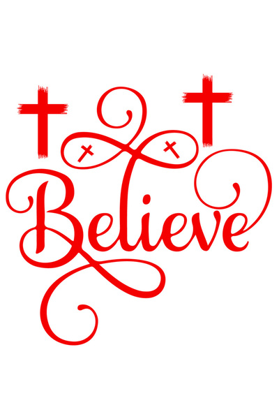 StoryGift Romania Sticker Eticheta 40CM Exterior cu textul "Believe" - crede ...