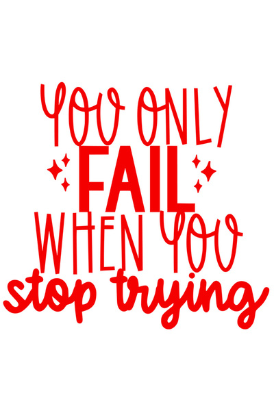 StoryGift Romania Sticker Exterior cu textul "Tu esuezi doar atunci cand nu m...