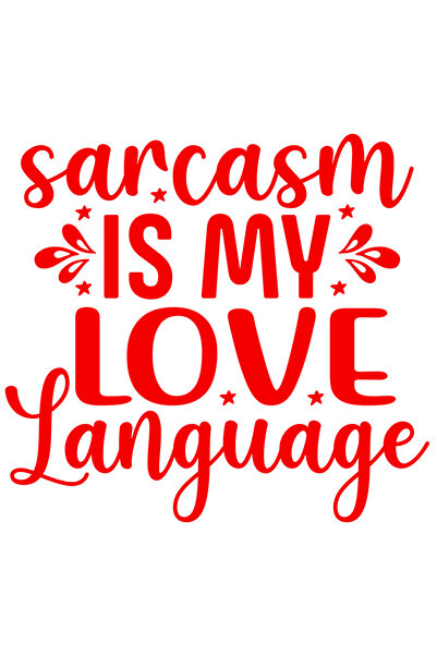 StoryGift Romania Sticker Exterior cu stelute si mesajul "Sarcasmul este limb...