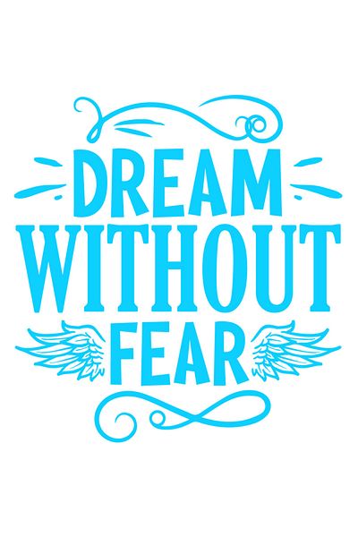 StoryGift Romania Sticker Autocolant 30CM Exterior cu mesaj motivational "Dream without fear" - viseaza fara fri