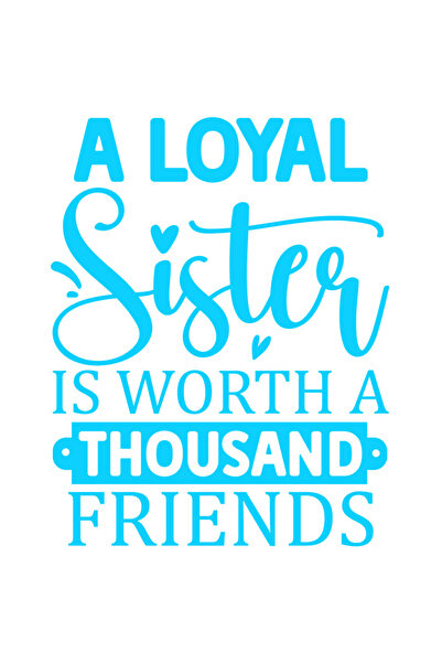 StoryGift Romania Sticker Exterior cu mesajul "O sora loiala valoreaza cat o ...