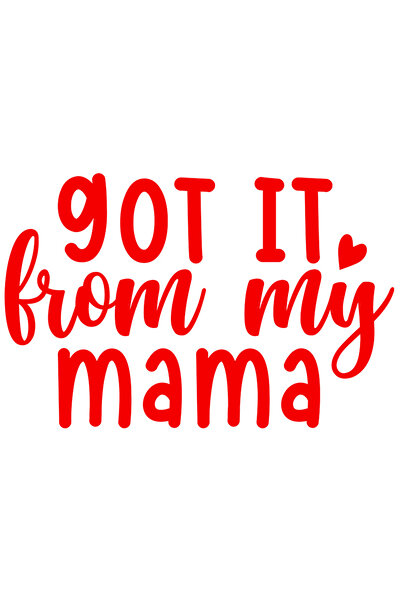 StoryGift Romania Sticker Eticheta 40CM Exterior cu mesajul "O am de la mama"...