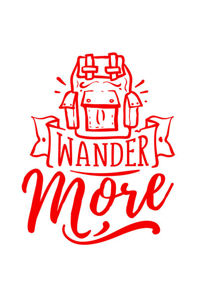 StoryGift Romania Sticker Autocolant 30CM Exterior cu un ghiozdan pentru exploratori cu mesajul "Hoinareste/rata