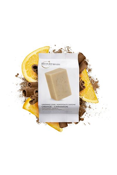 Sirra Organics Sirra Organics soap with orange and cinnamon, handmade, 120g