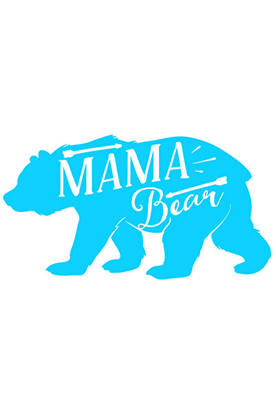 StoryGift Romania Sticker Eticheta 40CM Exterior cu o figura de ursoaica si s...