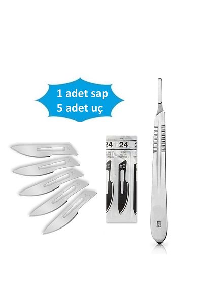 QBR Home Wood Carving Repair Hand Tool Hobby Knife Set (5 Pieces with 24 Size Tips)