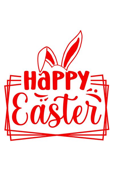 StoryGift Romania Adhesive Sticker 90CM Exterior with rabbit ears and the text "Happy Easter!" - greeting, Vinyl Ro