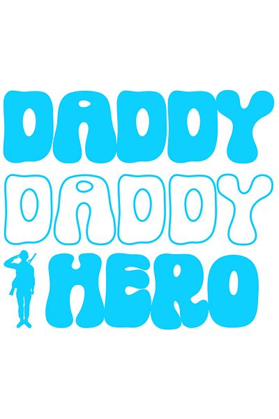 StoryGift Romania Sticker Exterior cu o figura de soldat si textul "Daddy hero" - erou tatic , Vinyl Albastr