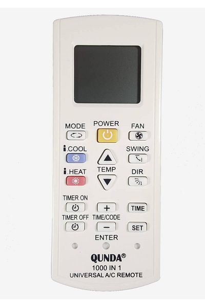 OEM Remote control for Tel Air Conditioner Qunda 1000in 1 -1000 codes