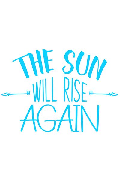 StoryGift Romania Sticker Autocolant 30CM Exterior cu textul "The sun will rise again" - soarele va rasari din n