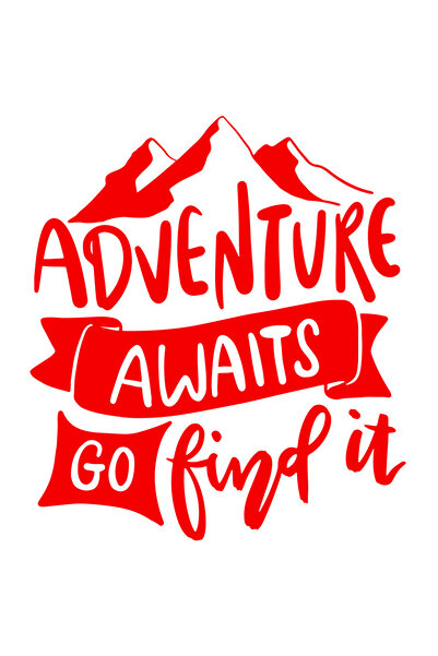 StoryGift Romania Sticker Autocolant 70CM Exterior cu munti si mesaj care te indeamna sa te duci sa gasesti aven