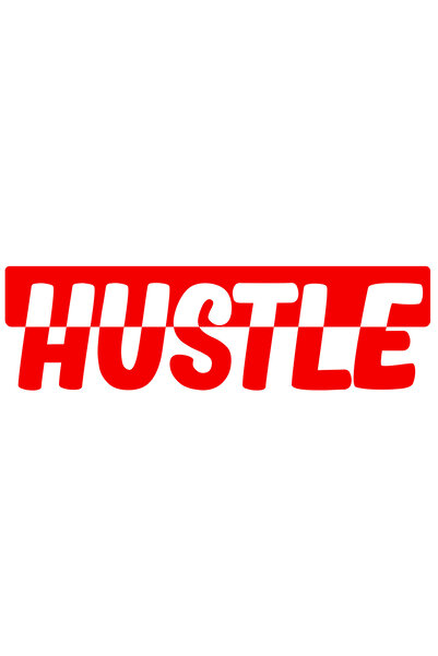 StoryGift Romania Sticker Exterior pentru cei care muncesc din greu cu textul in limba engleza "Hustle" , Vi