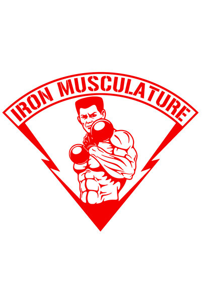 StoryGift Romania Sticker Autocolant 70CM Exterior cu un culturist care ridic...