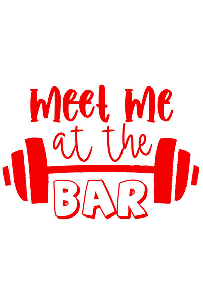 StoryGift Romania Sticker Adeziv 90CM Exterior cu textul "Meet me at the bar"...