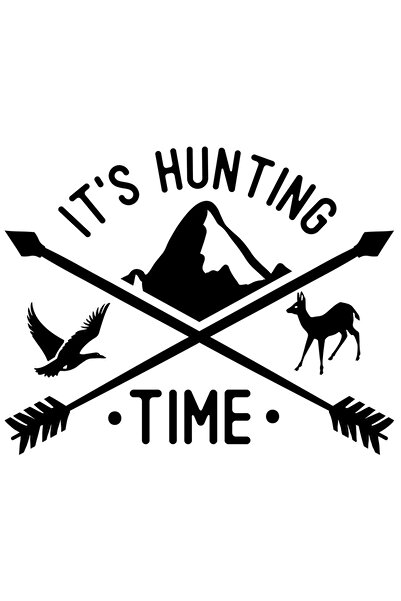 StoryGift Romania Sticker Exterior cu sageti si mesajul "It's hunting time" -...